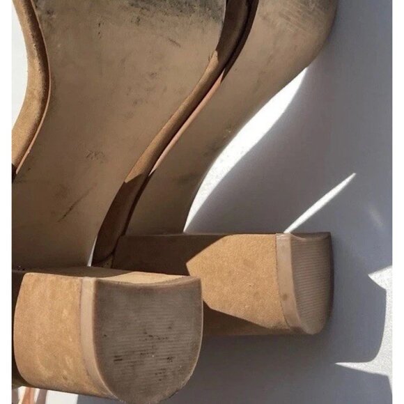 Steve Madden Declair Women’s sz 7 heels Tan Brown Leather - Picture 12 of 13